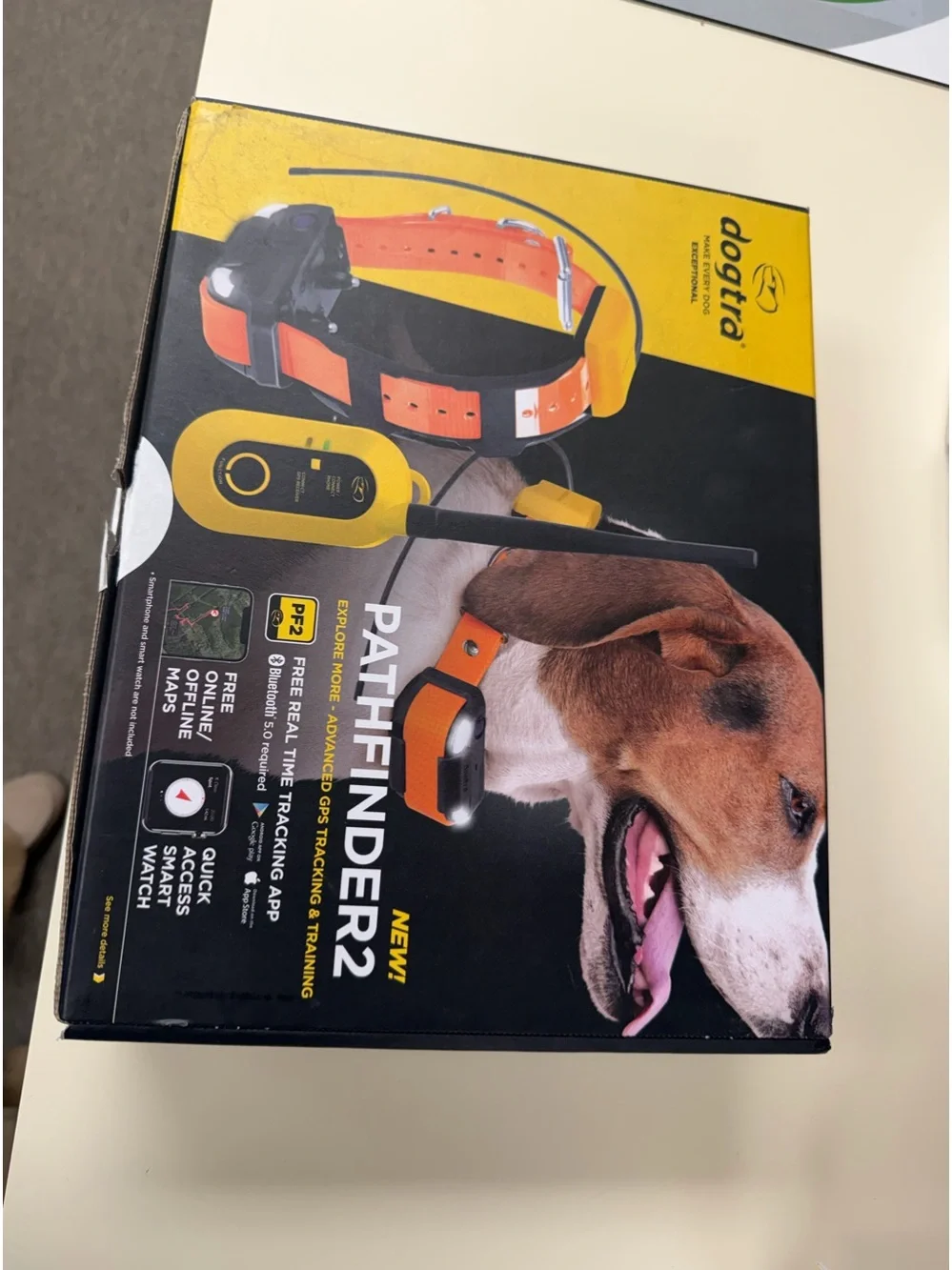 Pathfinder 2 GPS Tracking & Training Collar — Orange